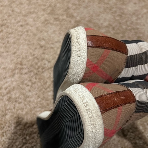 Mens Burberry Check Hightops - Picture 5 of 6